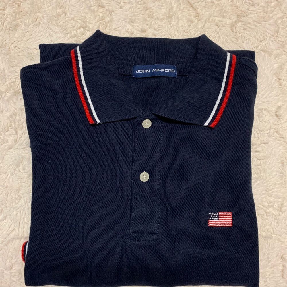 MEN JOHN ASHFORD POLO SHIRT SIZE M